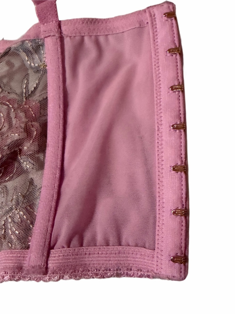 Victoria Secret Pink Floral Corset with adjustable unique straps Sz Lg EUC - Picture 6 of 9